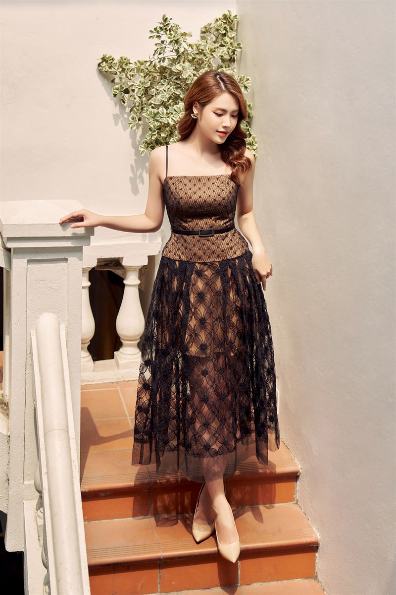 Captivated by the charming beauty of the Sheila dress